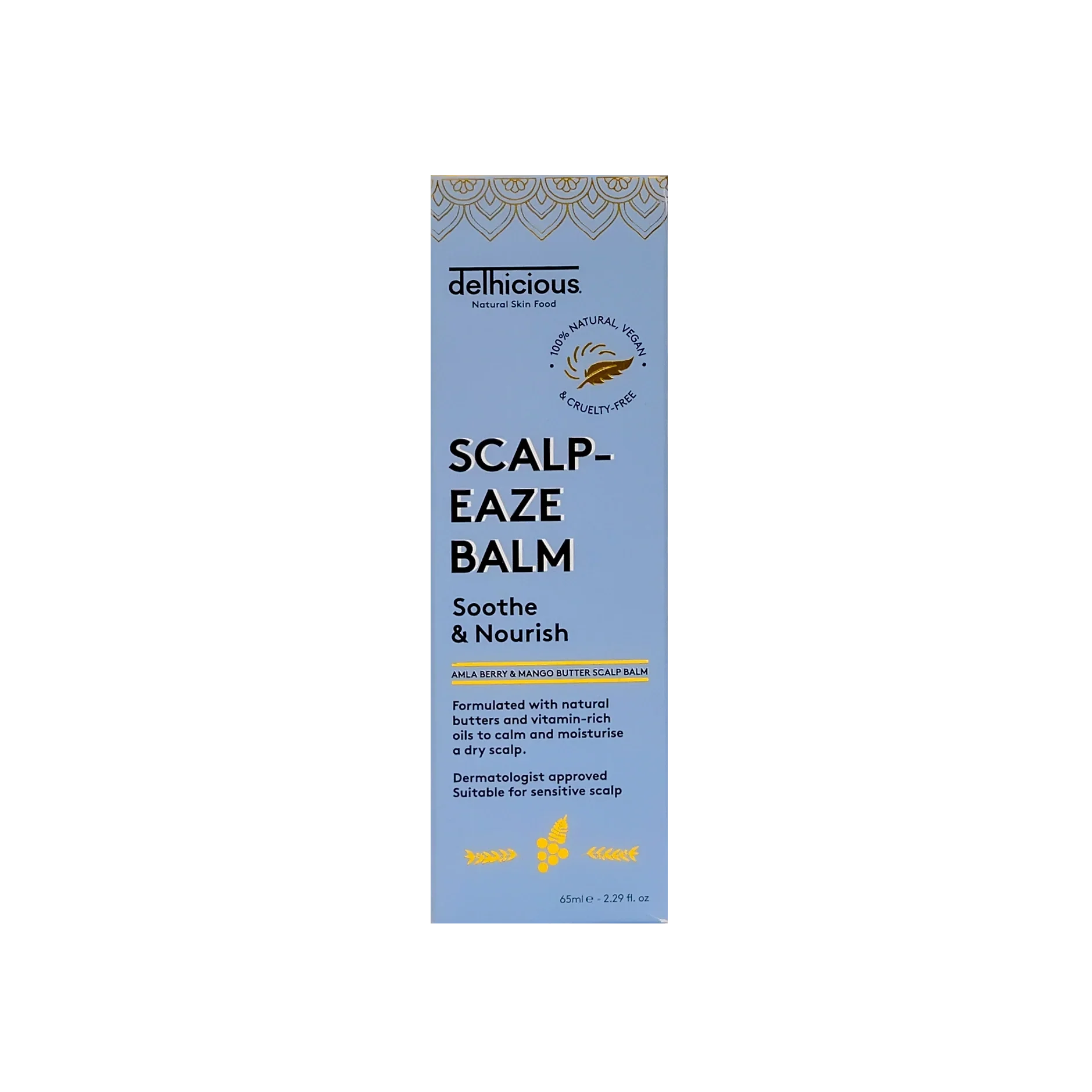 Delhicious Scalp-Eaze Scalp Balm - Amla Berry & Mango Butter (65Ml)