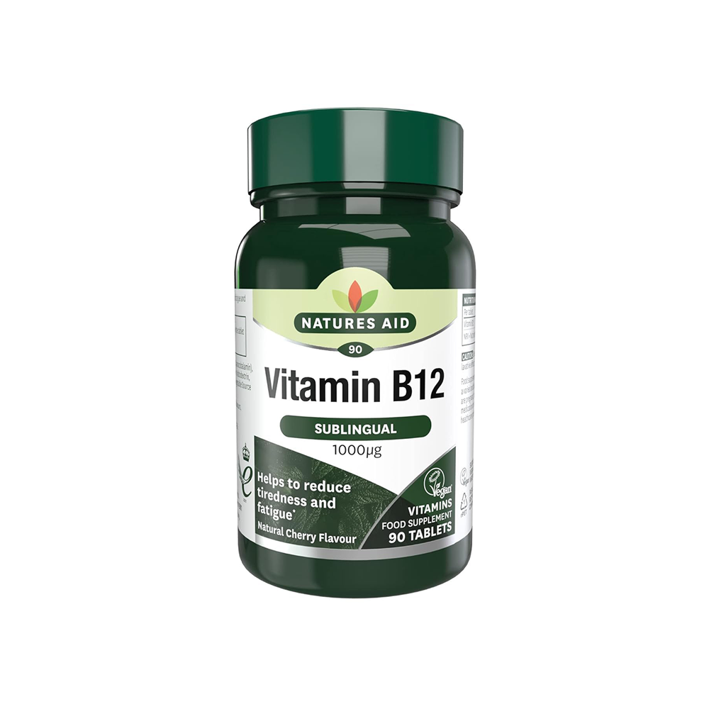 Natures Aid Vitamin B12 Sublingual 90 Tablets