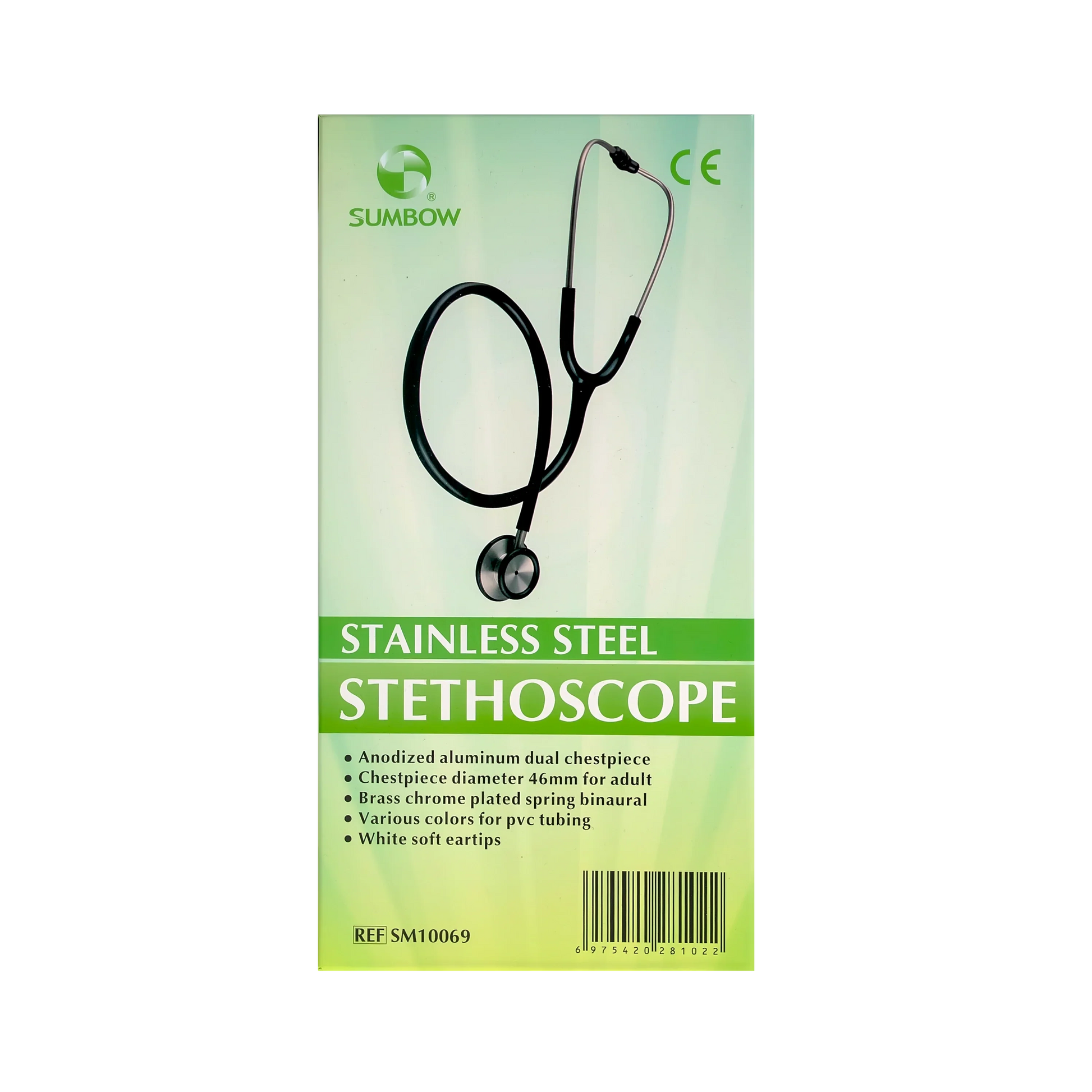 Sumbow Stethoscope Stainless Steel Dual Head