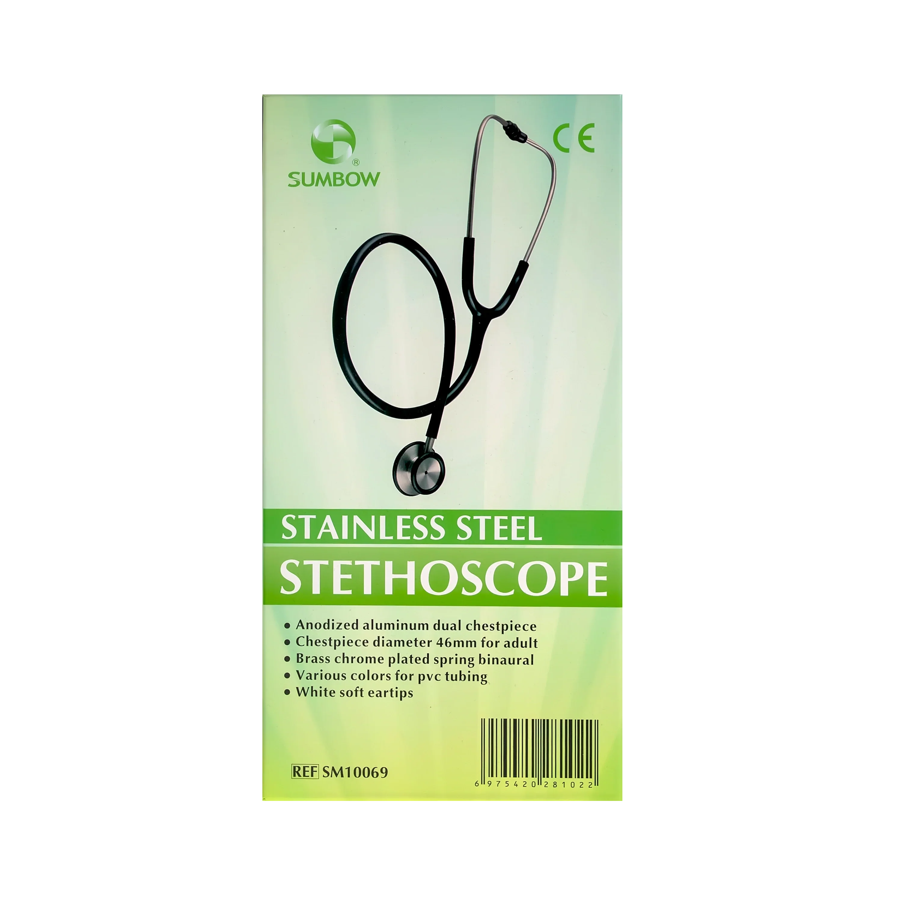 Sumbow Stethoscope Stainless Steel Dual Head