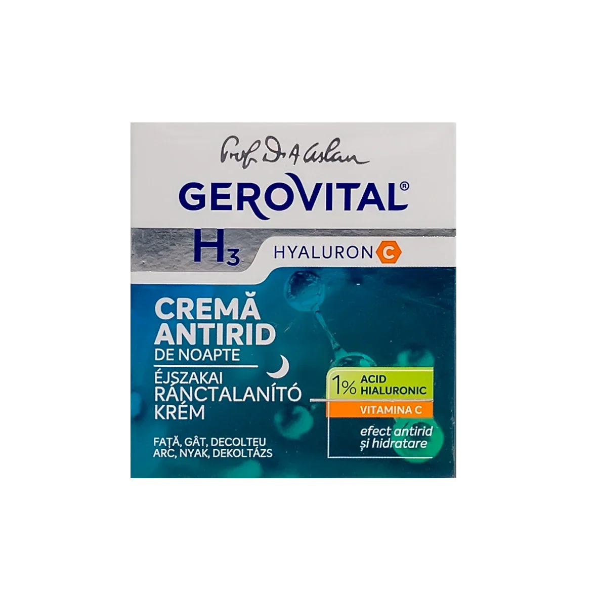 Gerovital Anti Wrinkle Hyaluronic Acid Night Cream 50Ml