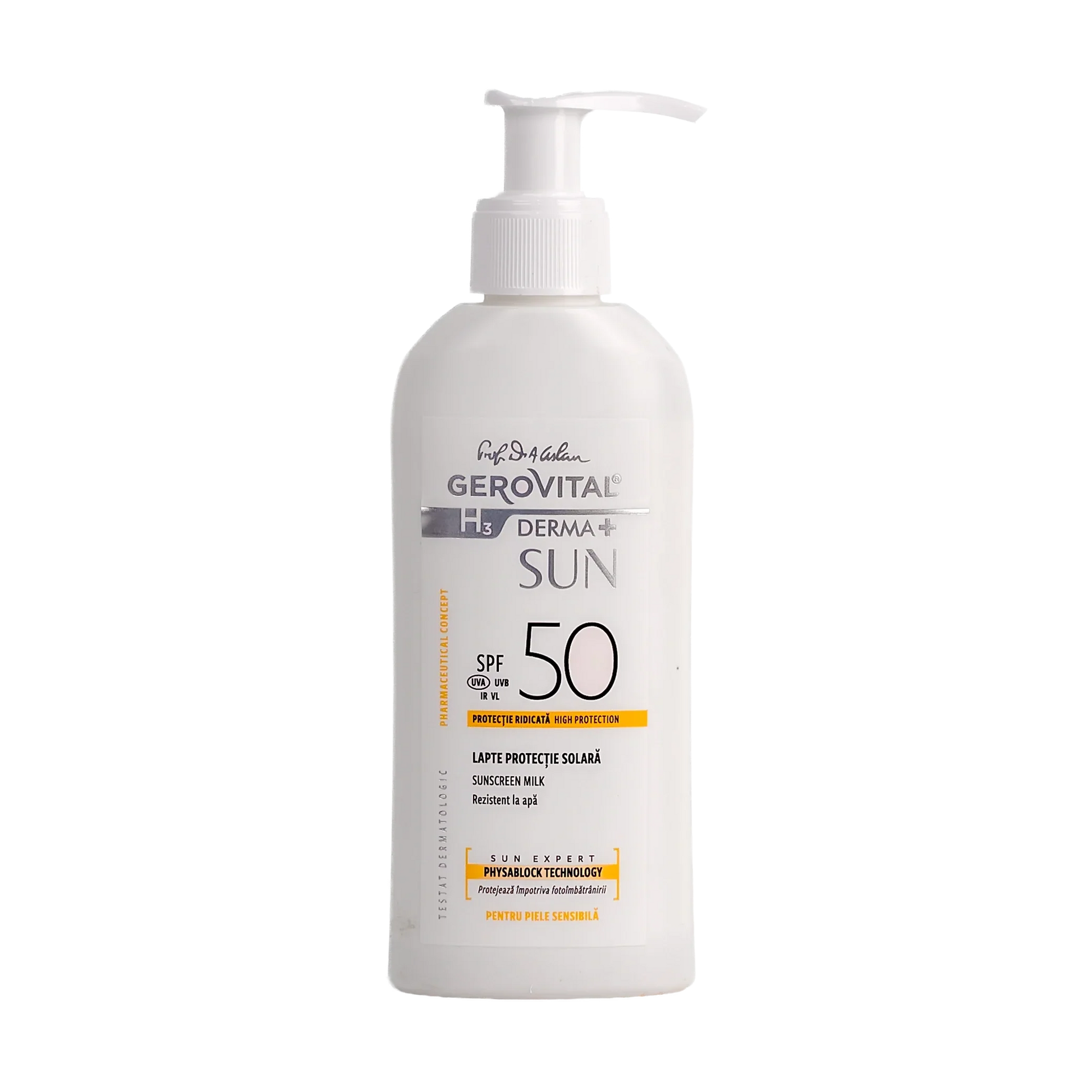 Gerovital H3 Sun Sunscreen Milk Spf50 150Ml