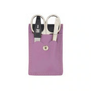 Erbe Solingen-Manicure Case3Pc Lavender Leather # 99263