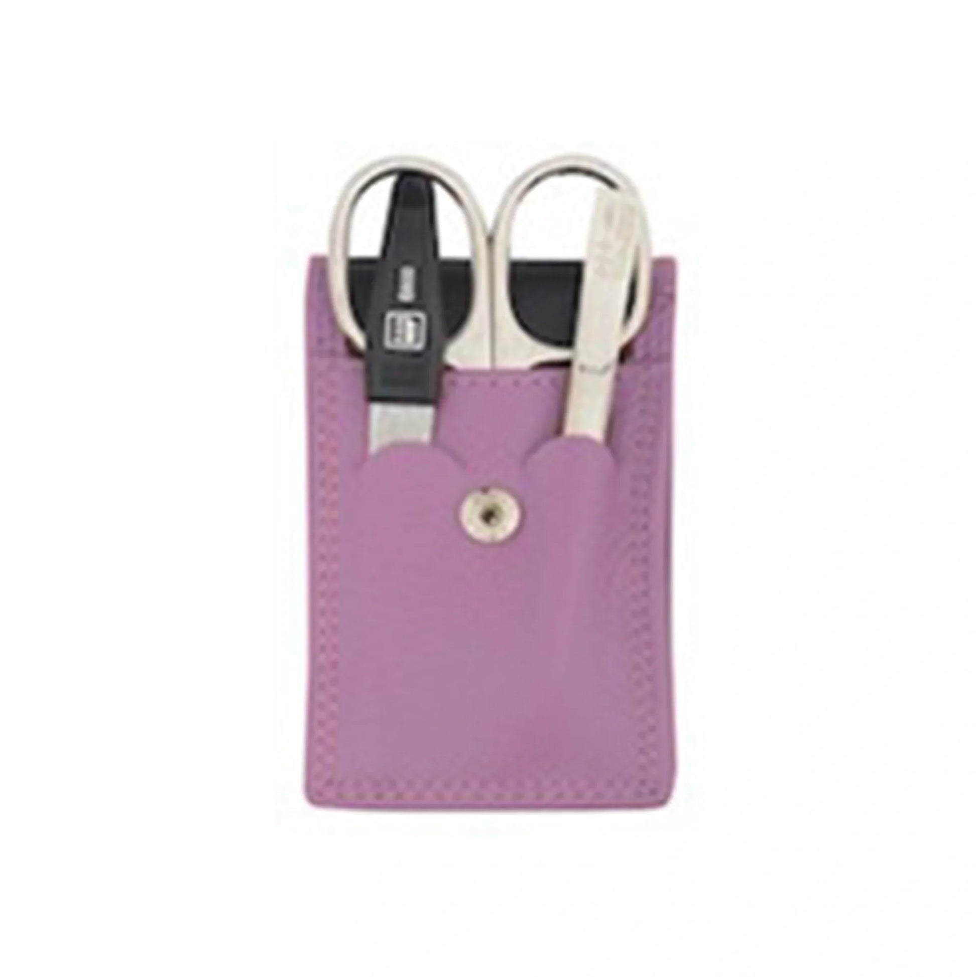 Erbe Solingen-Manicure Case3Pc Lavender Leather # 99263