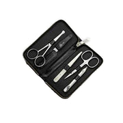 Erbe Solingen-Manicure Case5Pc Black Leather # 99268