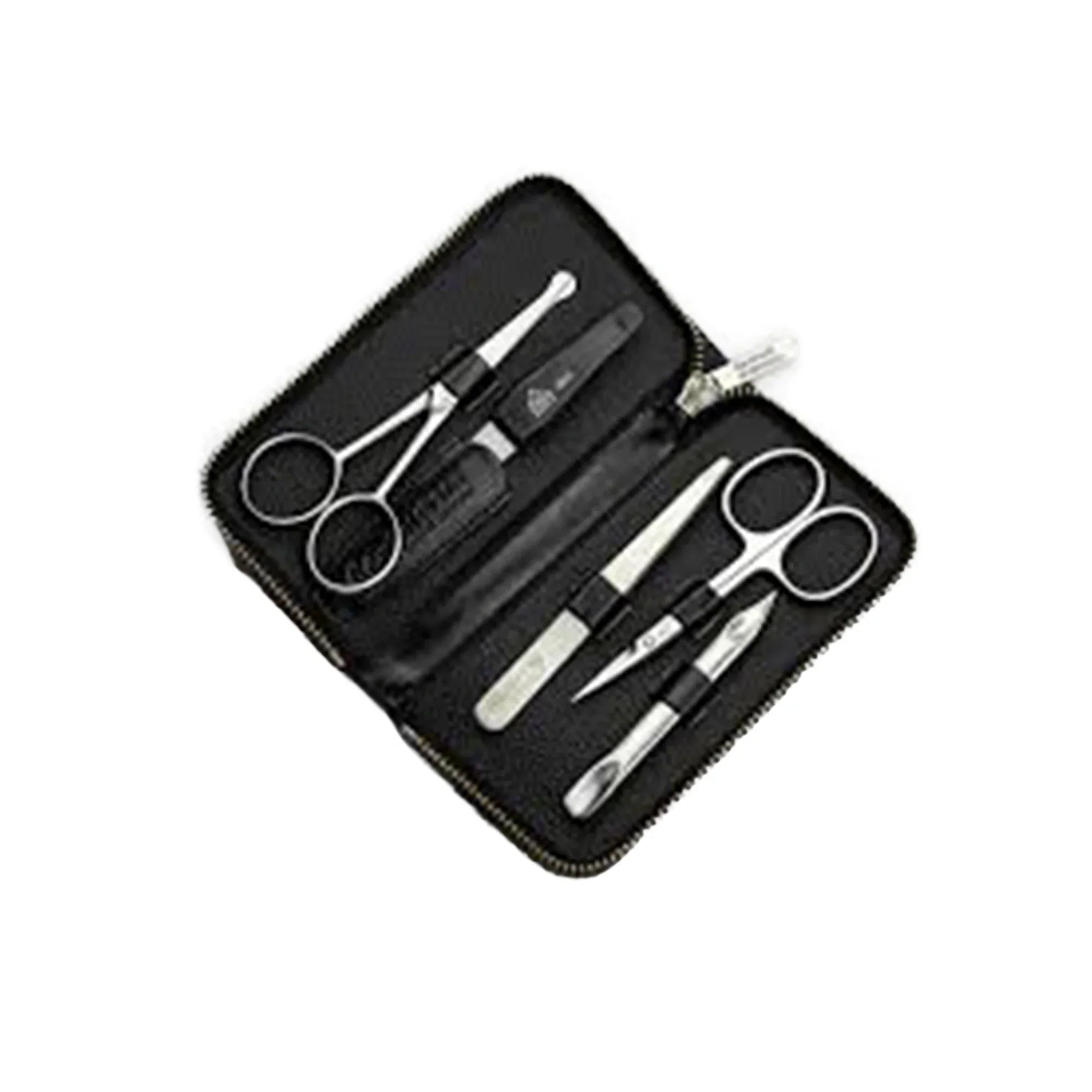 Erbe Solingen-Manicure Case5Pc Black Leather # 99268