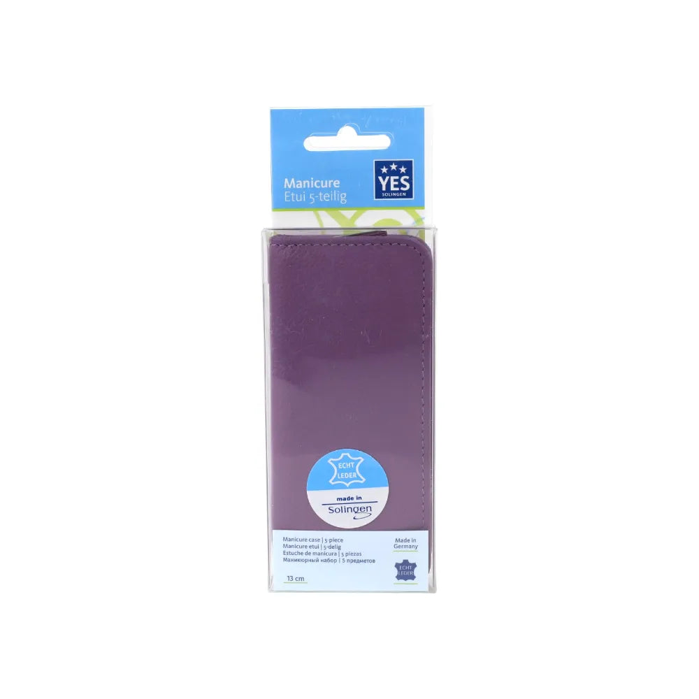 Erbe Solingen-Manicure Case5Pc Lavender Leather # 99267