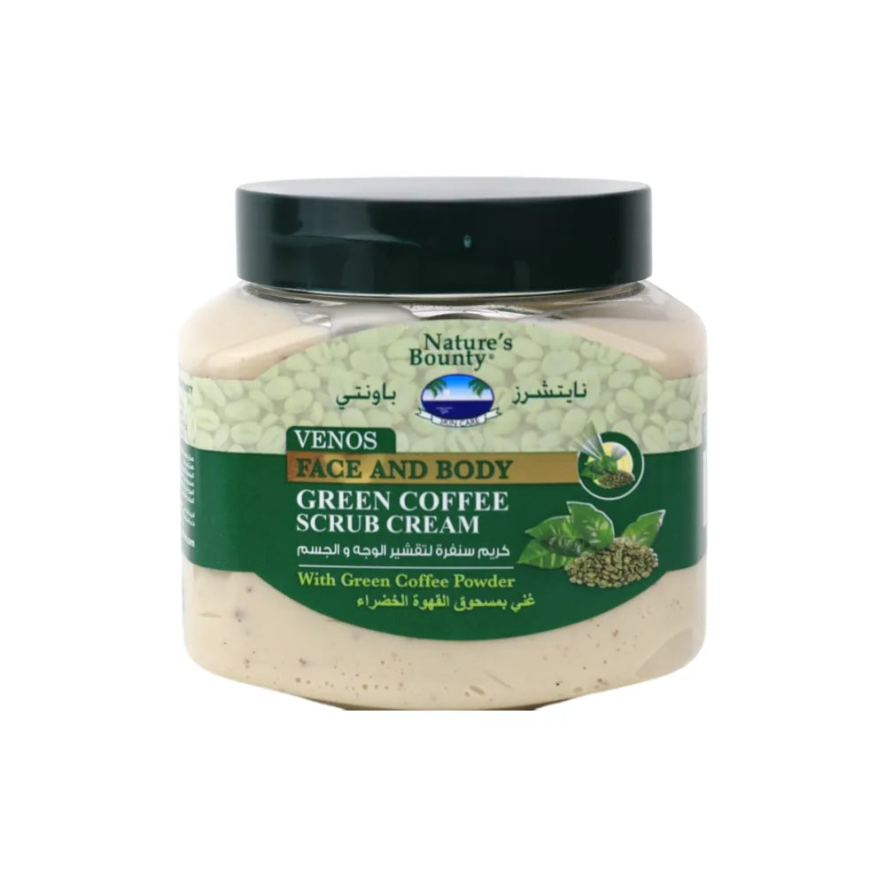 Nature's Bounty Face & Bady Scrub Cream Green Coffee 300ml