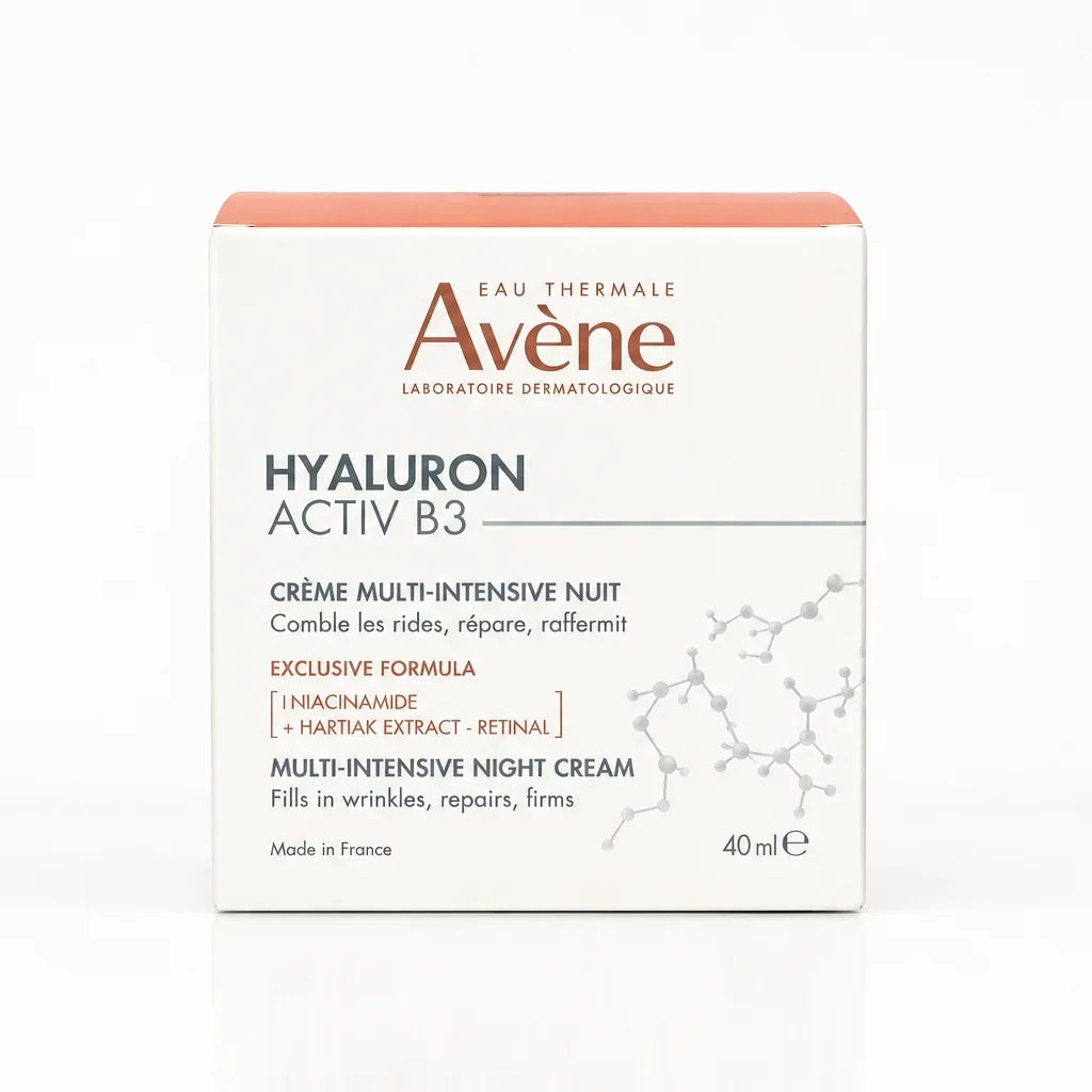 Avene Hyaluron ActiveB3 Cream 40ml + Avene Fragrance Free Cream SPF 50ml Free + Avene Milk Cleanser 200ml Free