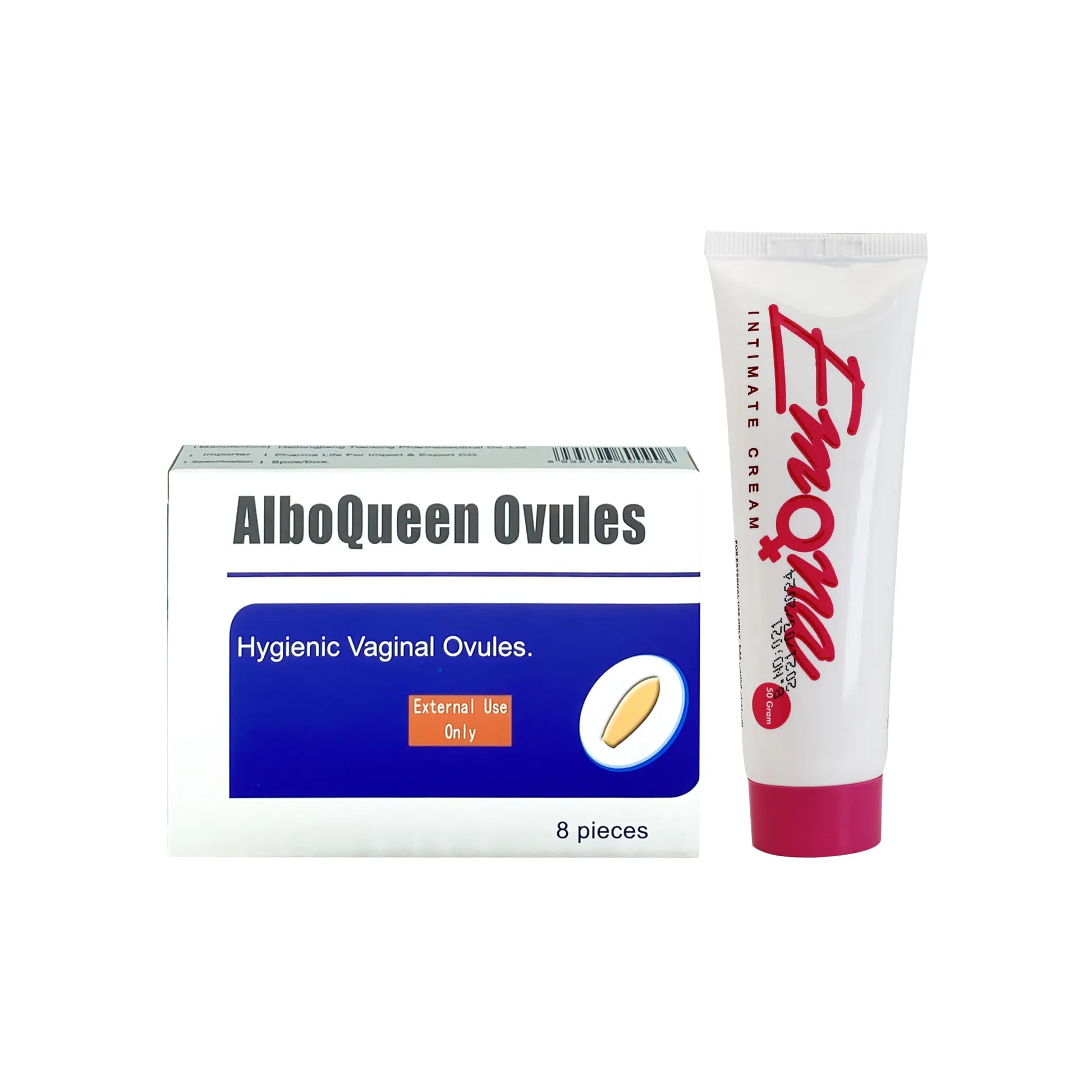 Offer Package Alboqueen 8 Pcs + Emona Intimate Cream