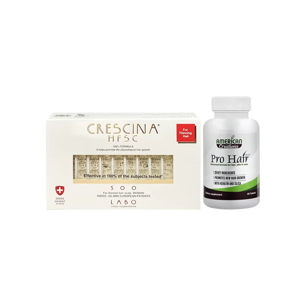 offer package pro hair + crescina 500 women 20 ampoule