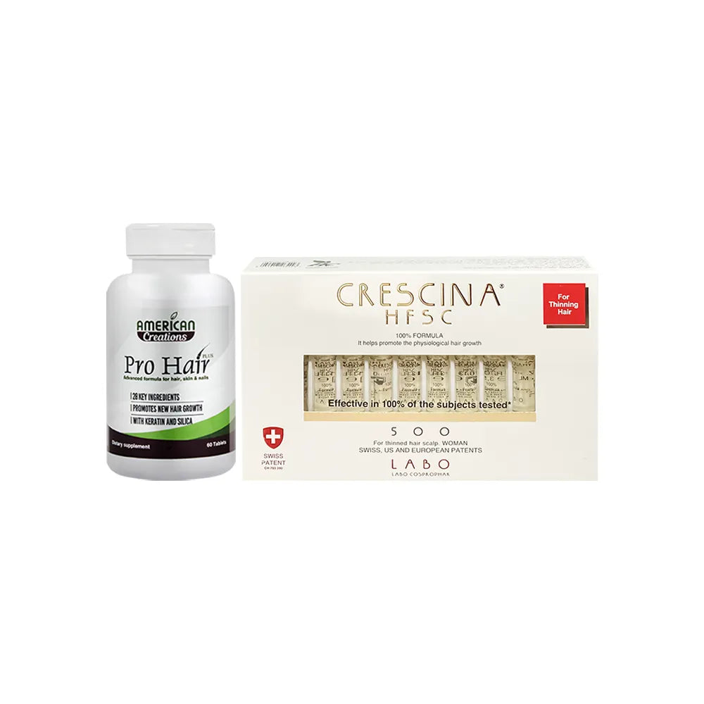 offer package pro hair + crescina 500 women 20 ampoule