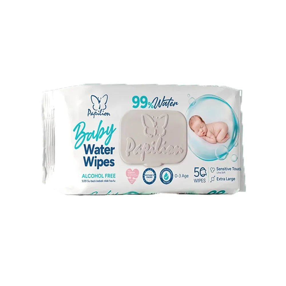 Papilion Baby Water Wipe 99% Water 50 Pcs
