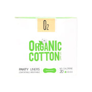 O2 organic cotton panty liners 20 pc
