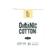 O2 organic cotton super long 10 pc