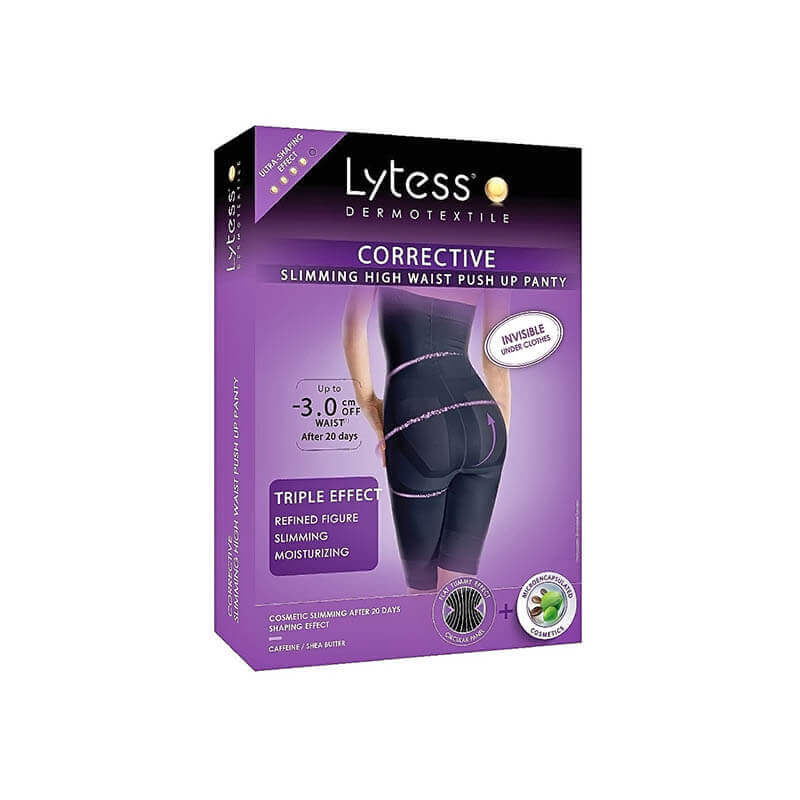 Lytess Corrective Slimming High Waist Push Up Panty Black S/M