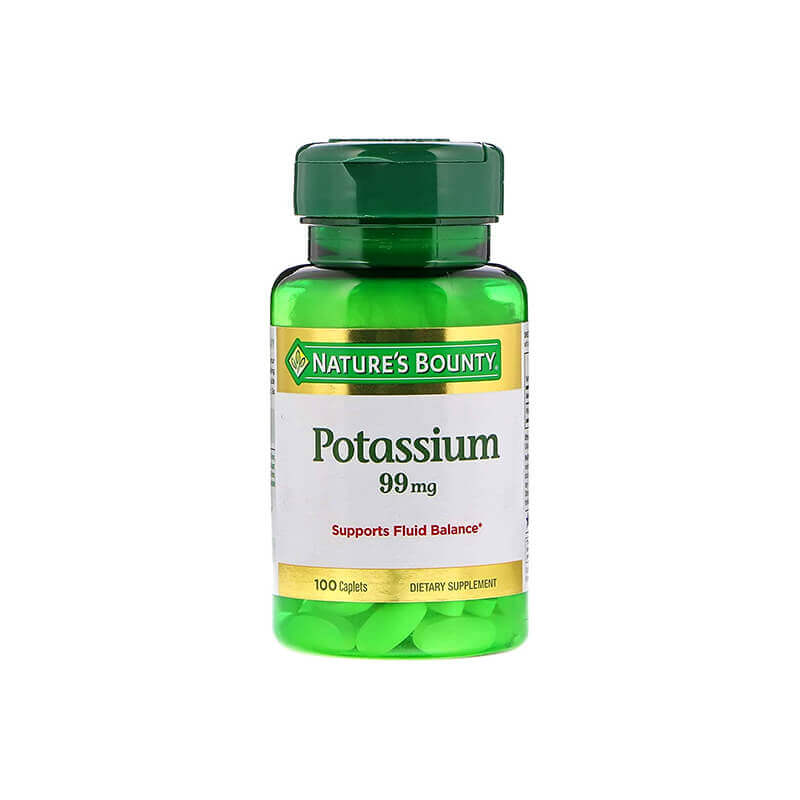 Natures Bounty Potassium 99 mg Tabs 100'S 201110 For Fluid Balance and metabolism