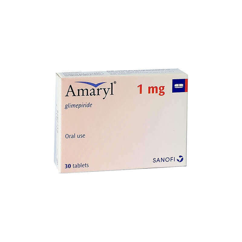 Amaryl 1 mg 30 Tabs For Diabetes