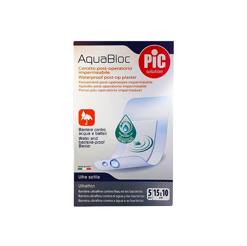 Pic Aqua Bloc Post Operative Plaster 10*15 cm 5 Pcs