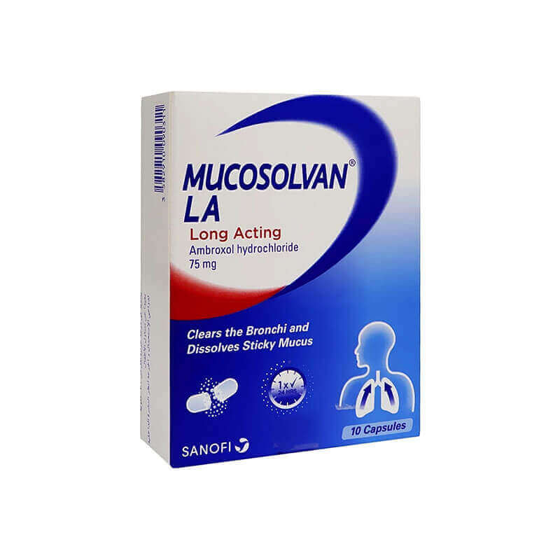 Mucosolvan LA 75 mg Caps 10'S for cough