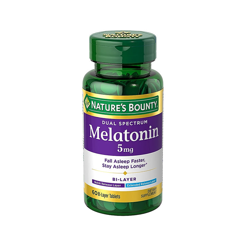 Natures Bounty Dual Bi-Layer Melatonin 5 Mg Tabs 60'S