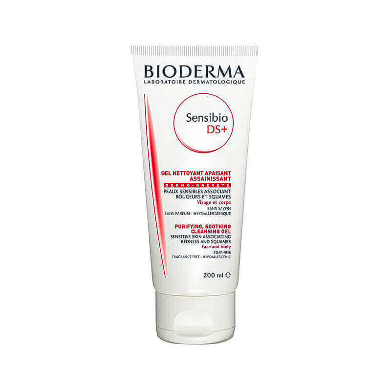 Bioderma Sensibio DS+ Cleansing Gel 200 mL 182429 for skin cleaning