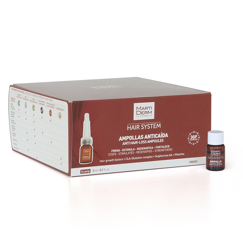 Martiderm Anticaida Hair Ampoules System 3Gf 14'S for hair loss