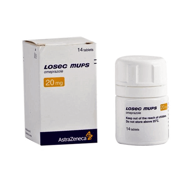 Losec Mups 20 mg 14 Tabs For Colon and Reflux