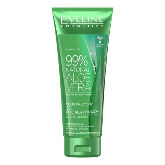 Eveline Natural Aloe Vera 99% Body And Face Gel 250 Ml For moisturizing and soothing skin