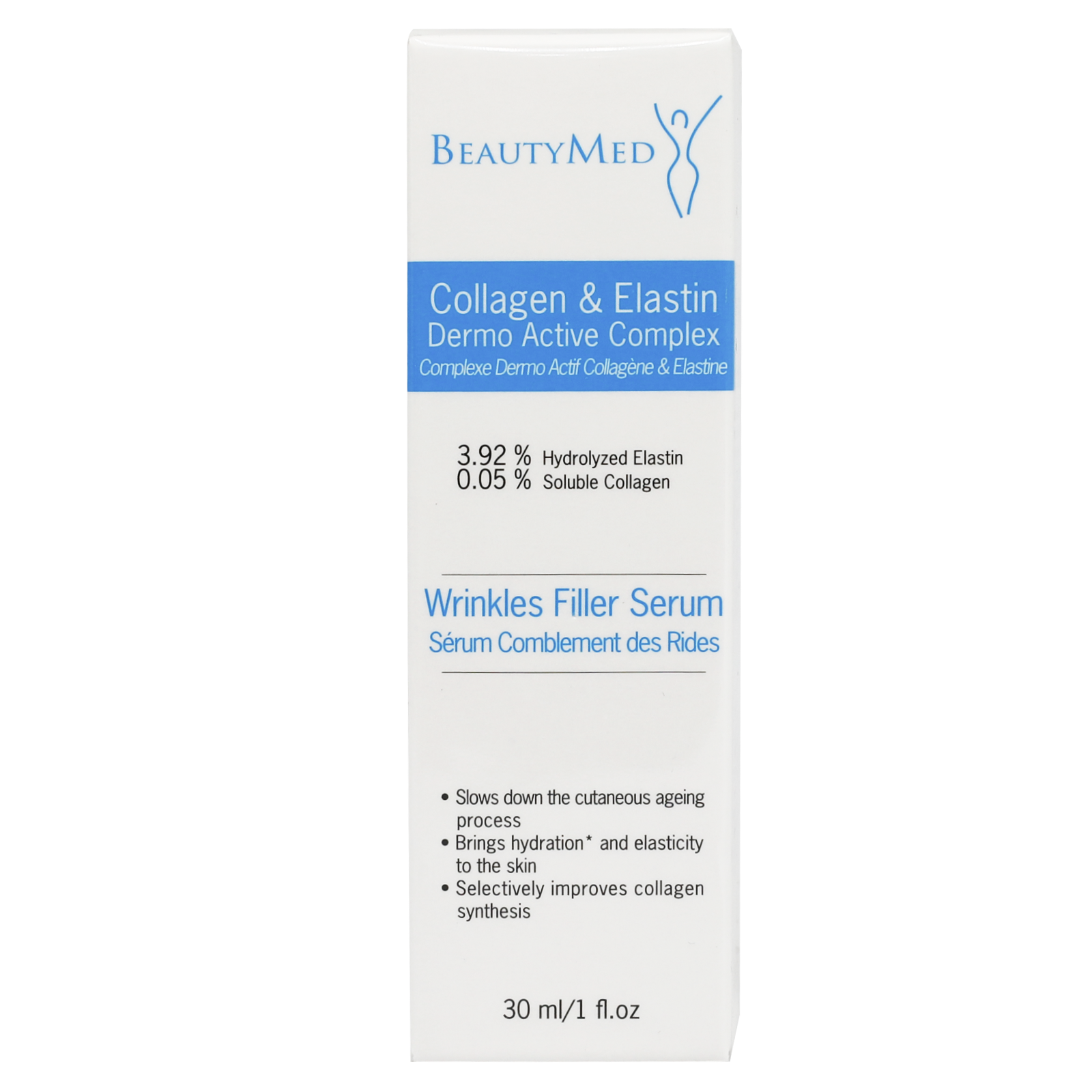 BeautyMed Collagen & Elastin Dermo Active Complex Serum 30 mL for wrinkles