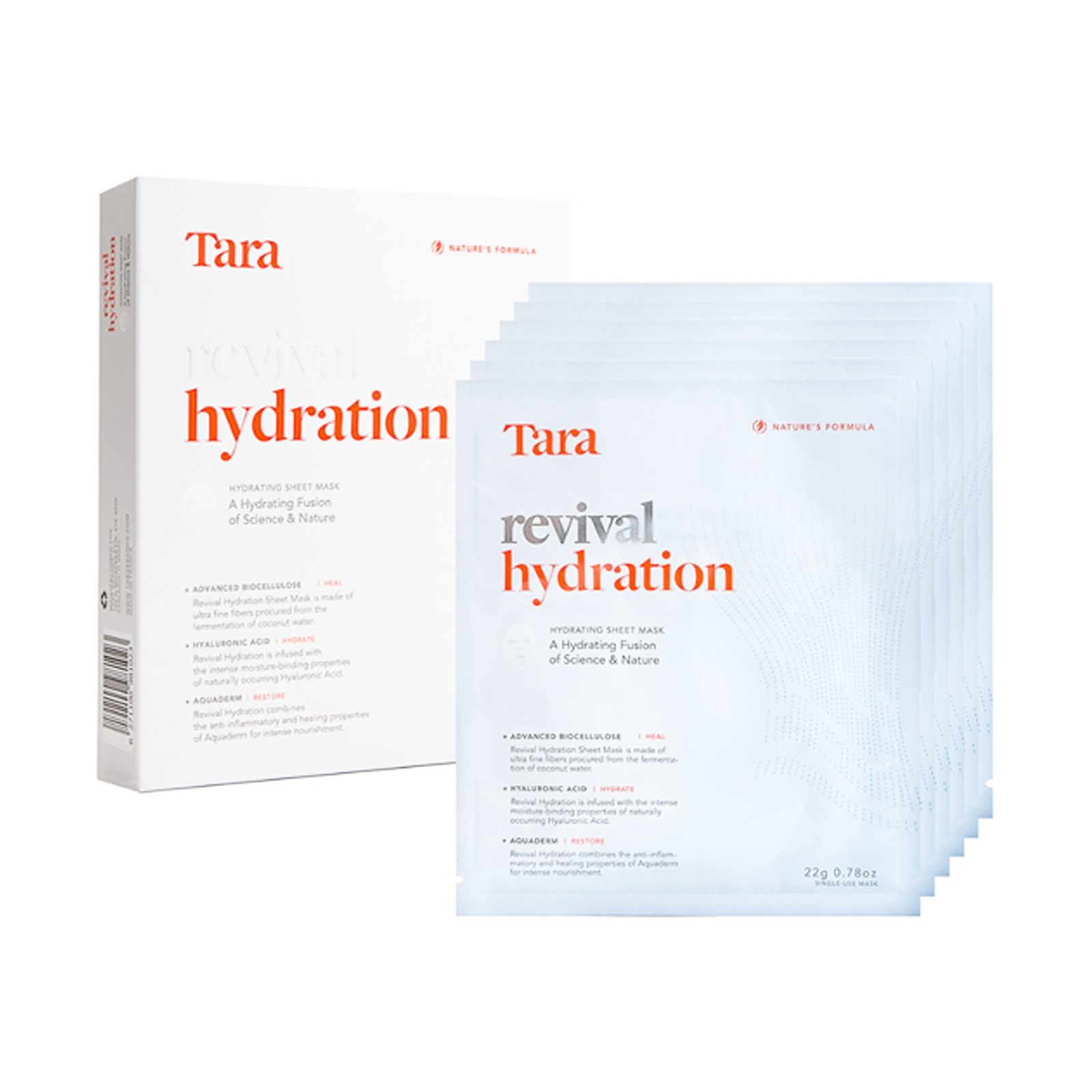 Tara Revival Hydration Sheet Mask 6*22 mL Skin moisturizer