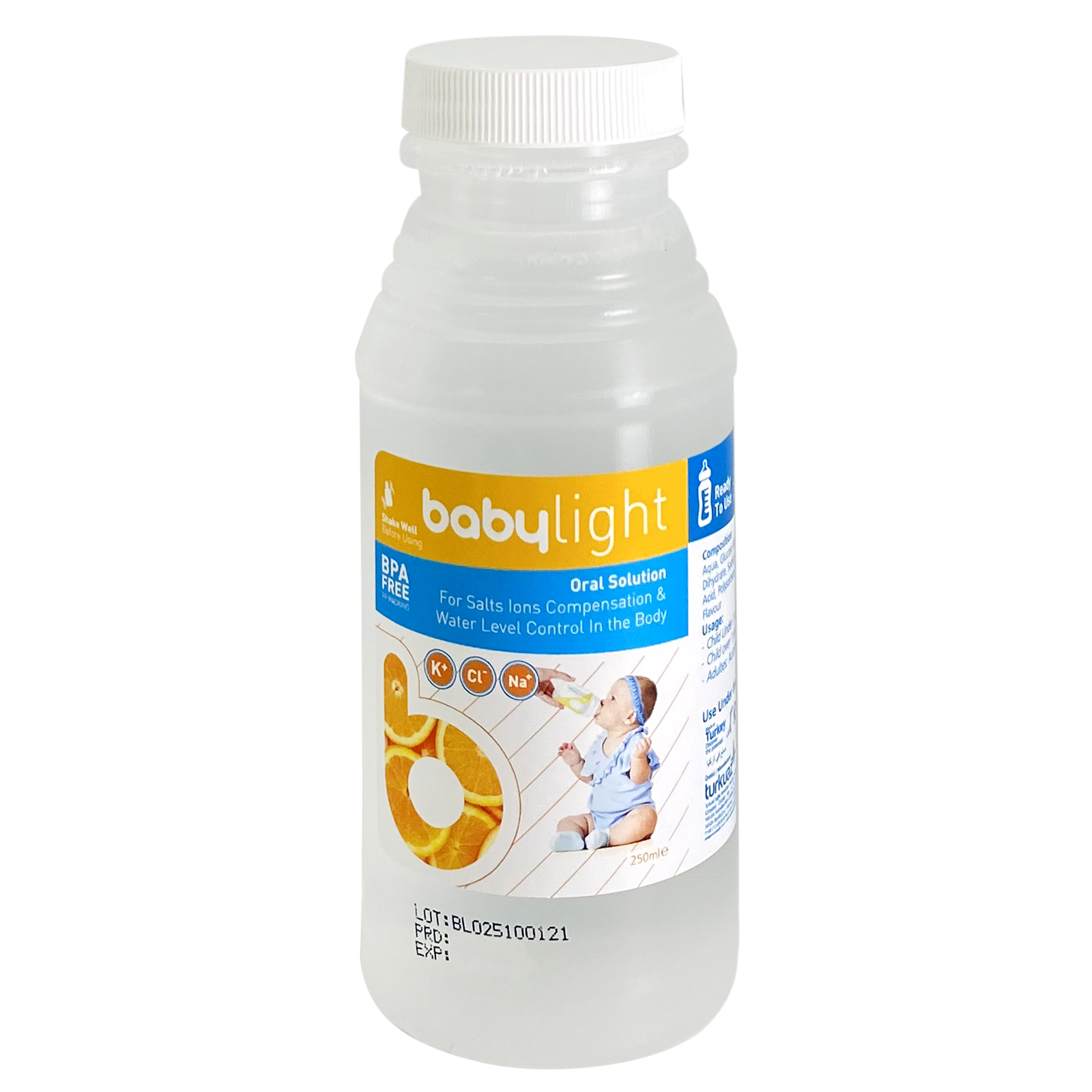 Konicare Babylight Oral Solution Orange Flvr 250ML prevent dehydration