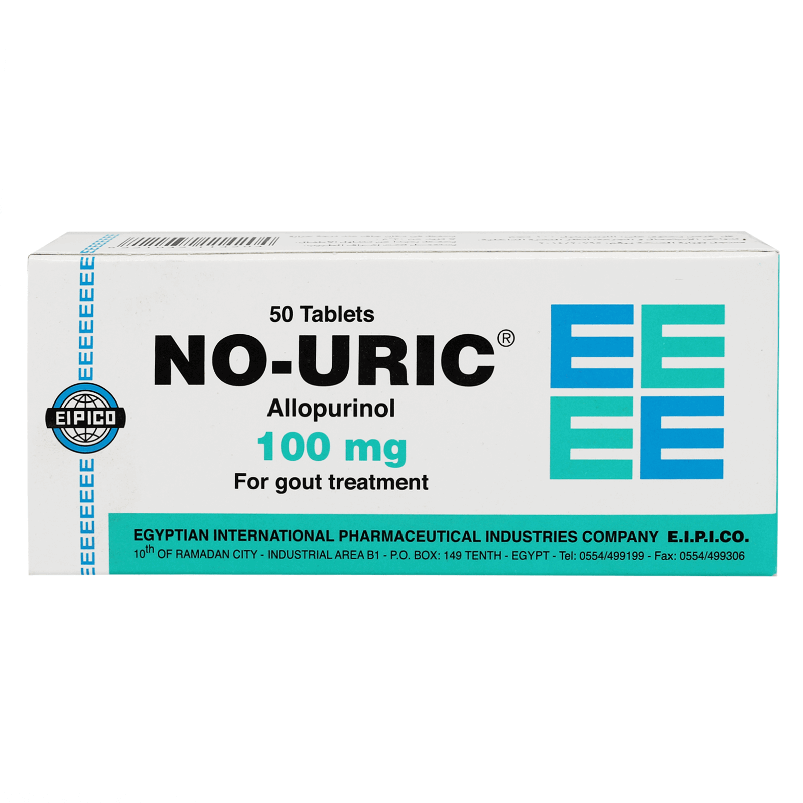 No-Uric 100 mg Tabs 50'S for gout