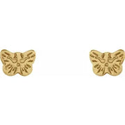 Inverness 60C GP Butterfly Earrings 24KT