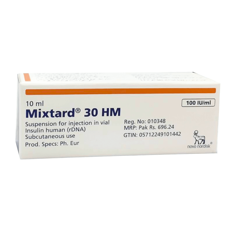 Mixtard 30 HM 100 IU/ml Injection 10 ml For Diabetes