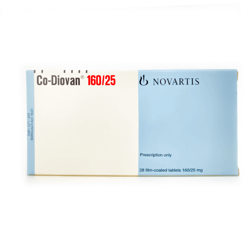 Co-Diovan 160/25 mg 28 Tabs For High Blood Pressure