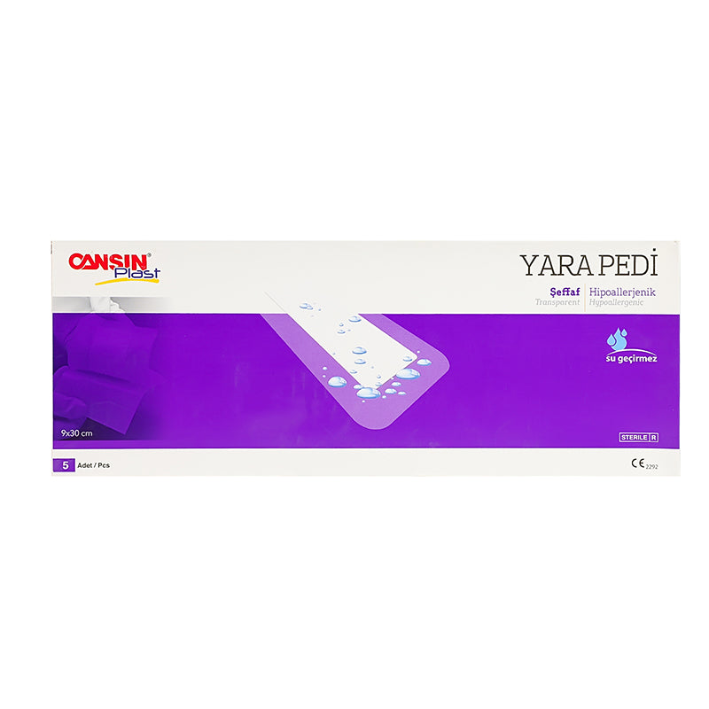 Cansin Plast Transparent Wound Dressing 9 X 30cm 5 Pcs