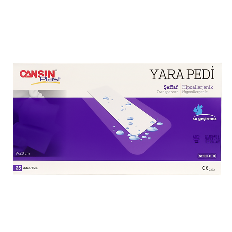 Cansin Plast Transparent Wound Dressing 9 X 20cm 25 Pcs