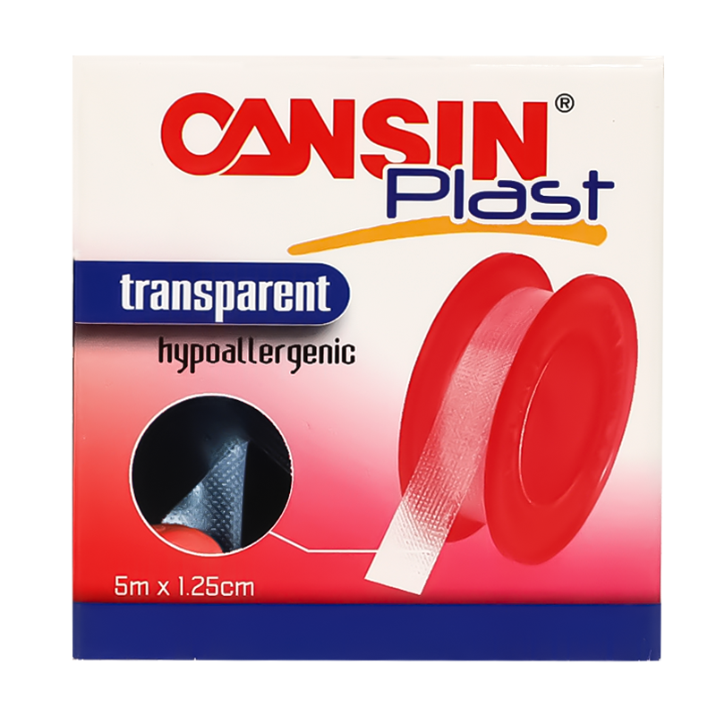 Cansin Plast Transparent Plaster 5m X 1.25cm 127T