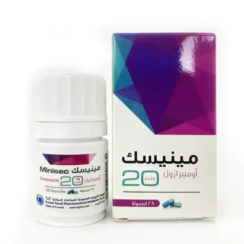 Minisec 20 mg 28 Caps For Heartburn