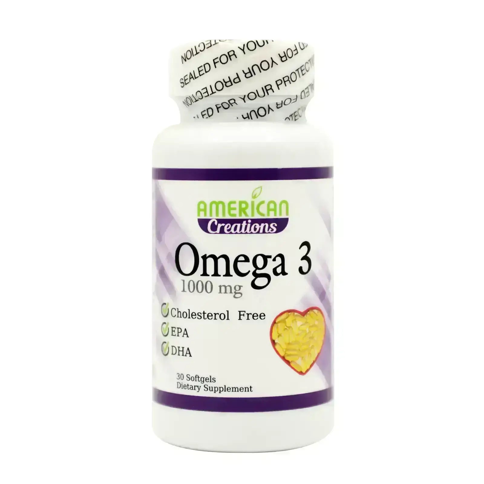 American Creation Omega3 - 1000 mg Softgel 30'S 1807 for healthy brain