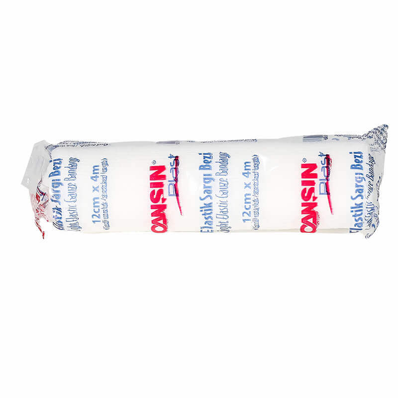 Cansin Plast Light Elastic Gauze Bandage 12cm X 4m