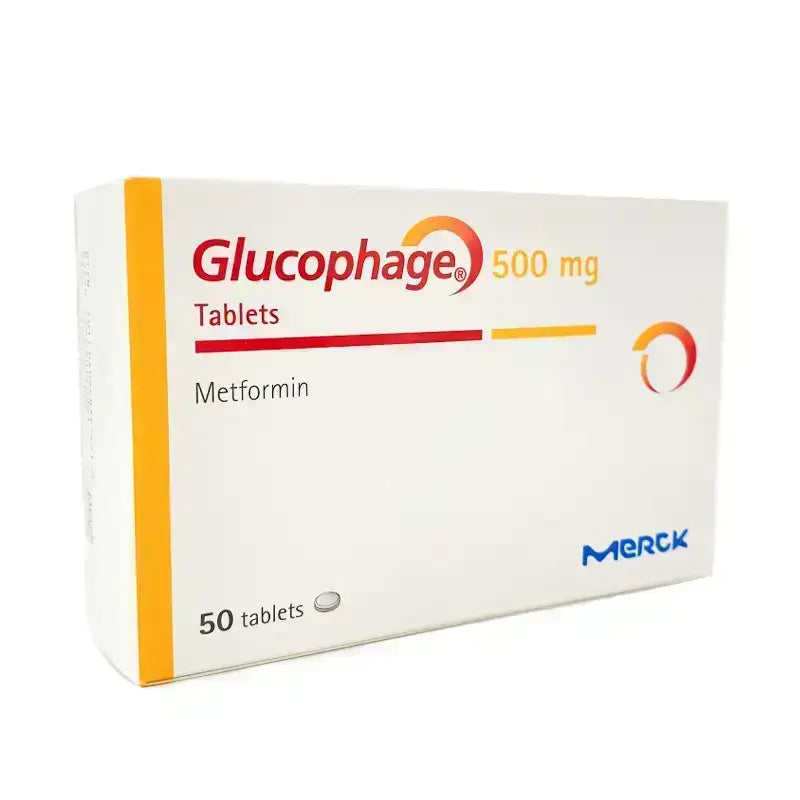 Glucophage 500 mg 50 Tabs For Diabetes