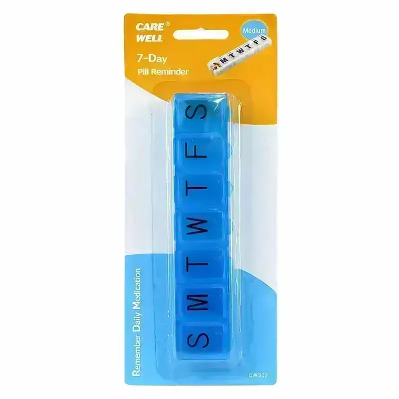 Care Well 7 Day Pill Reminder Box Medium CW202
