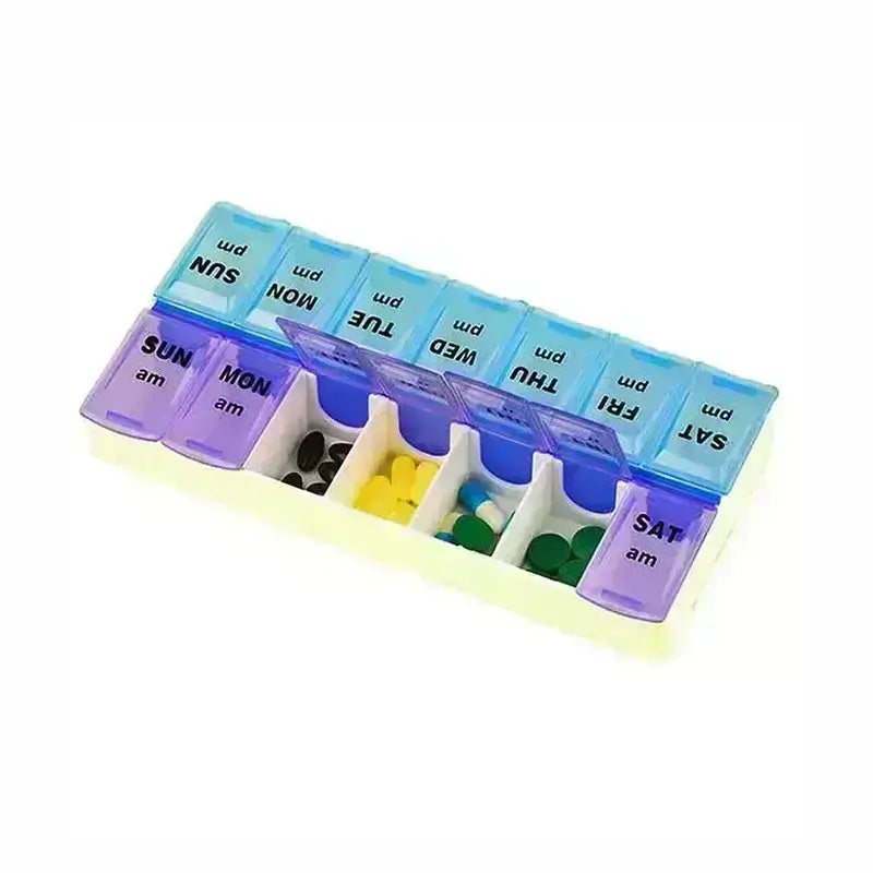 Care Well Twice A Day Weekly Pill Box CW214