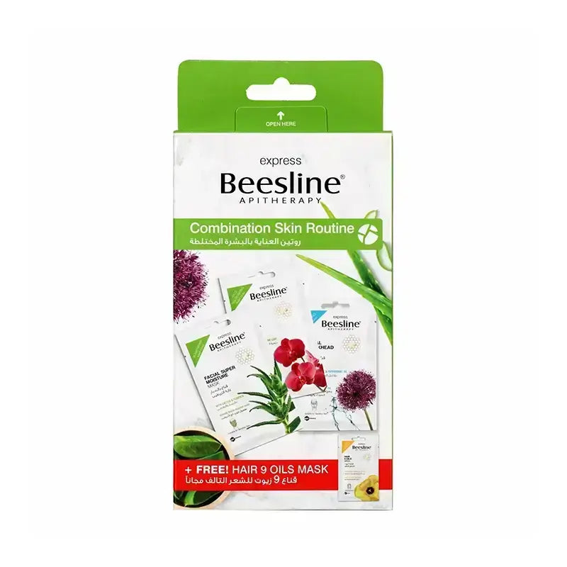 Beesline Combination Skin Routine 3 +1 Hair Mask Free 4*25 g