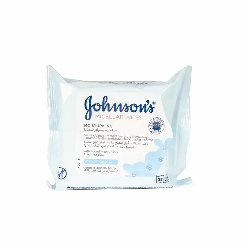 Johnson's Micellar Moisturising Wipes 25'S