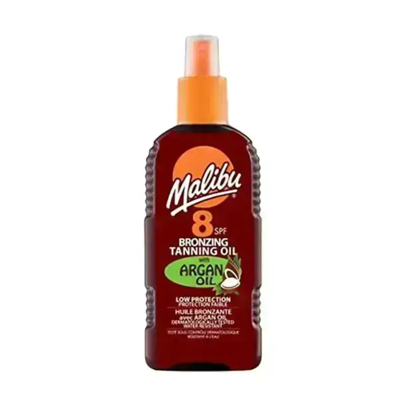 Malibu Bronzing Tanning Oil SPF 8 with Argan Oil 200 ml