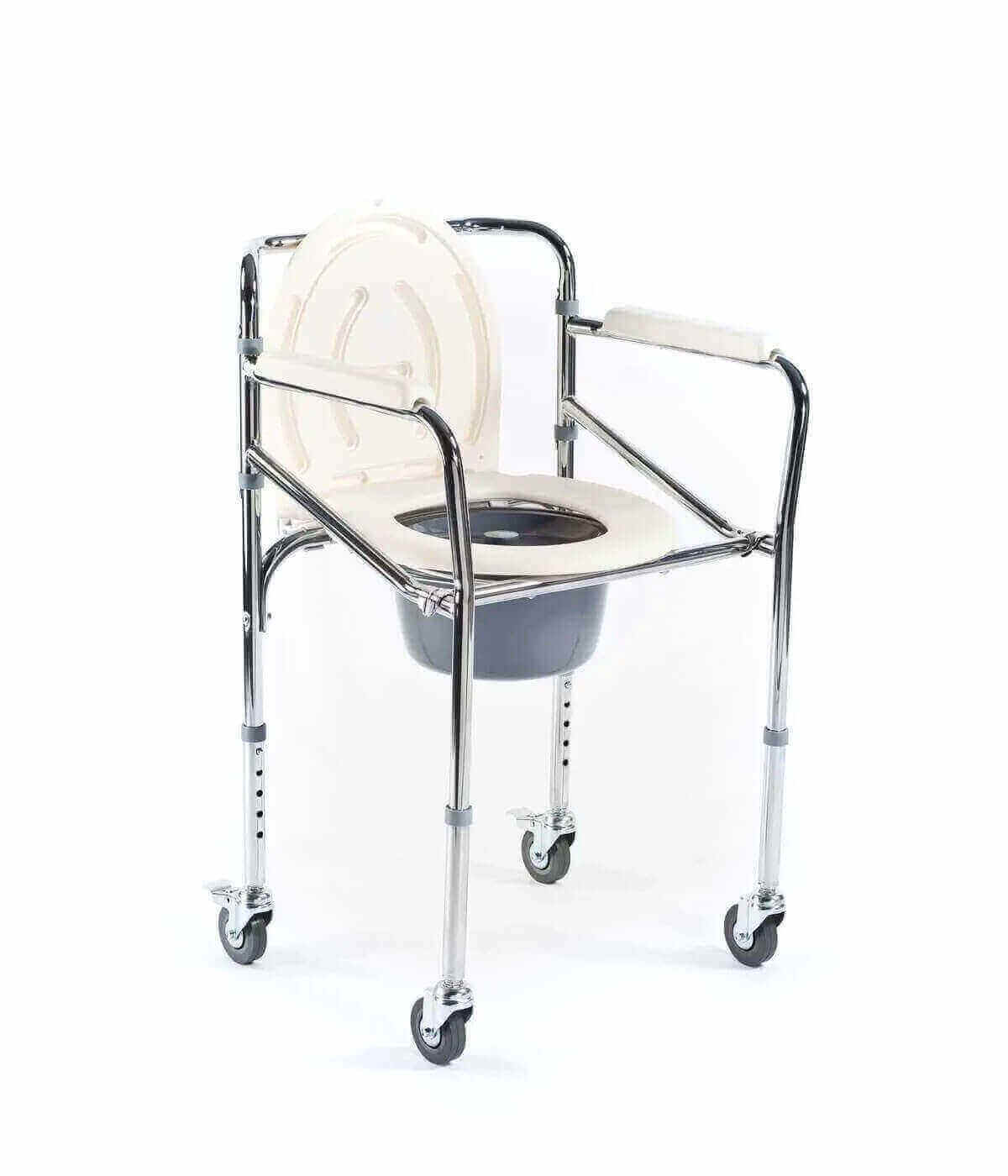 Commode Folding With Wheel FS696