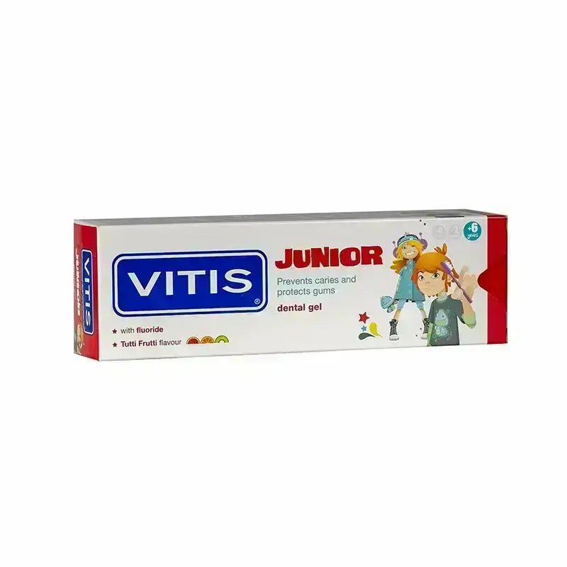 Vitis Junior Dental Gel Tutti Frutti Flavour 75 ml 301-V17